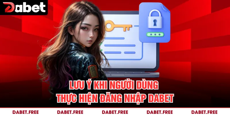 Lưu ý khi người dùng thực hiện đăng nhập DABET 